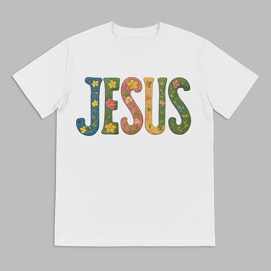Floral Jesus Tee